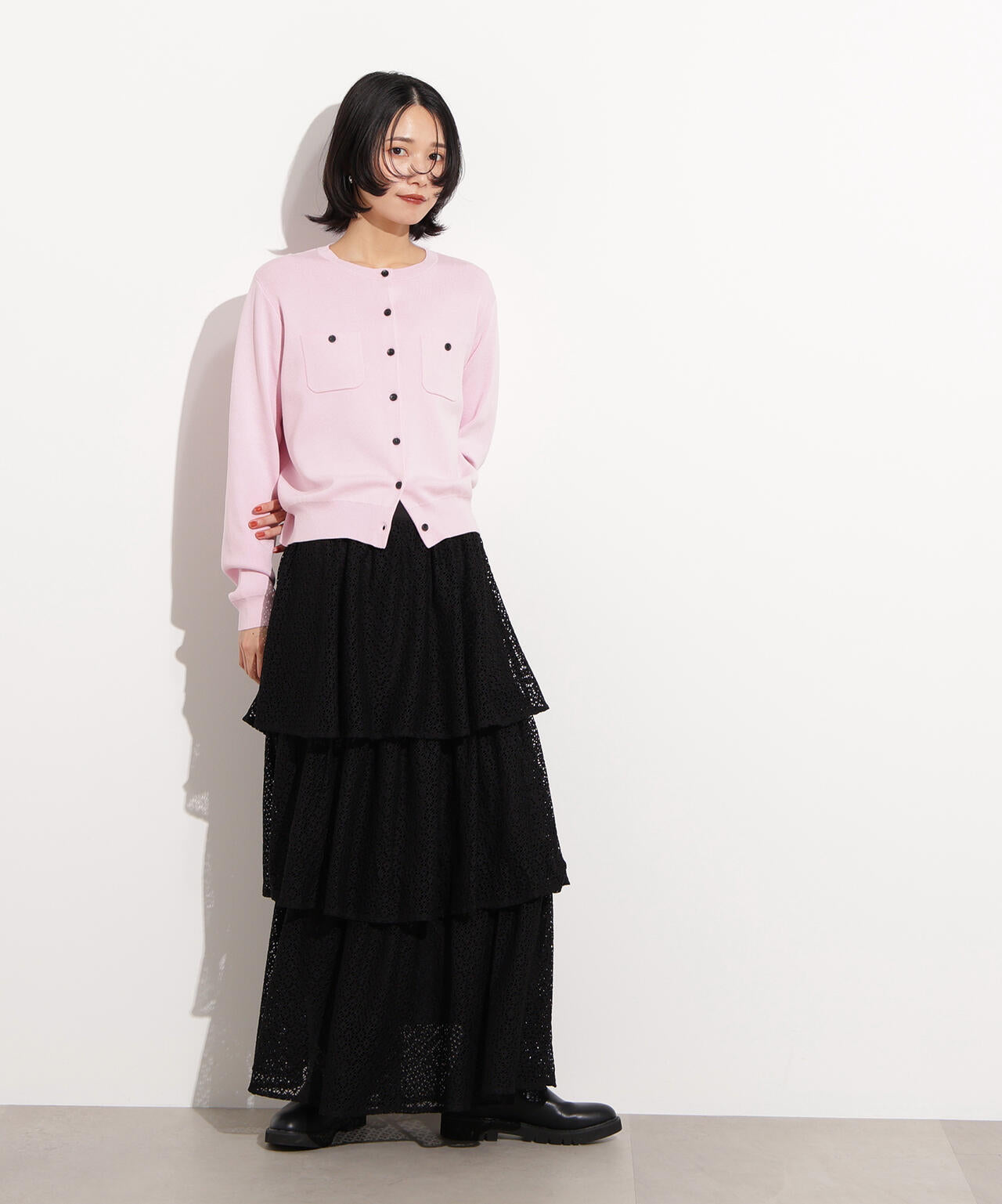 ティアードレーススカート