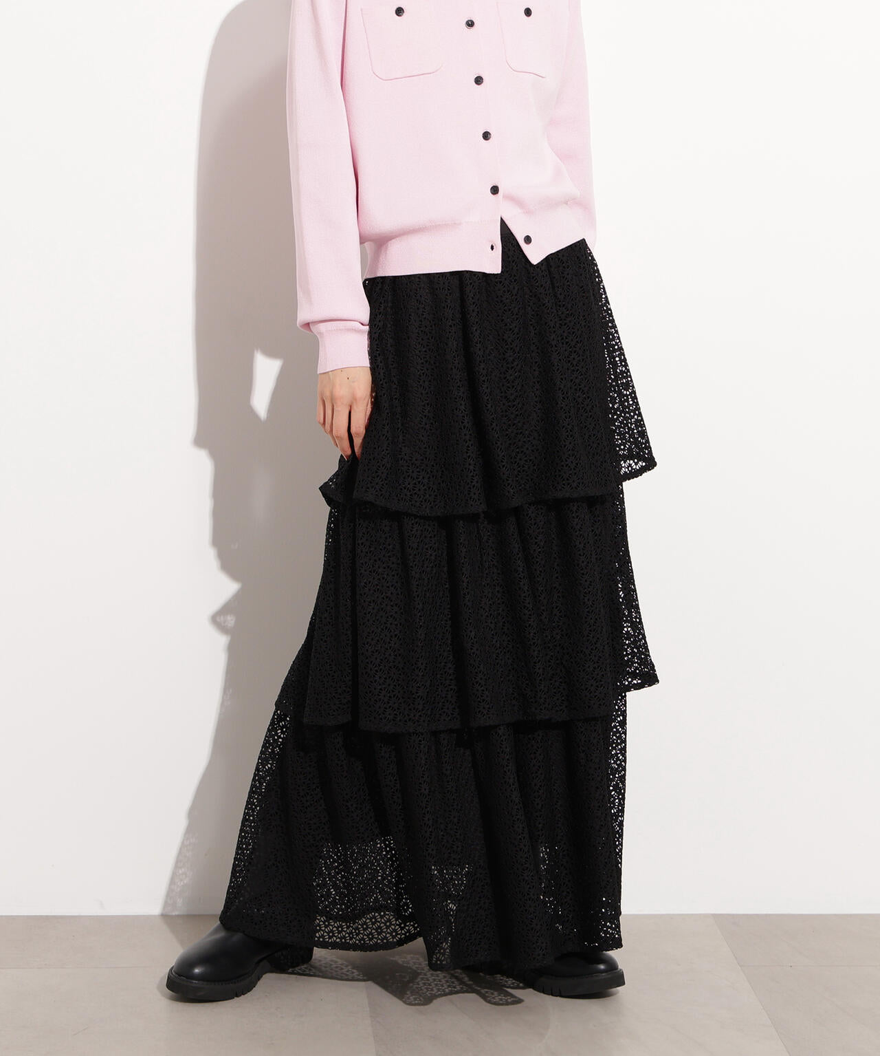 ティアードレーススカート