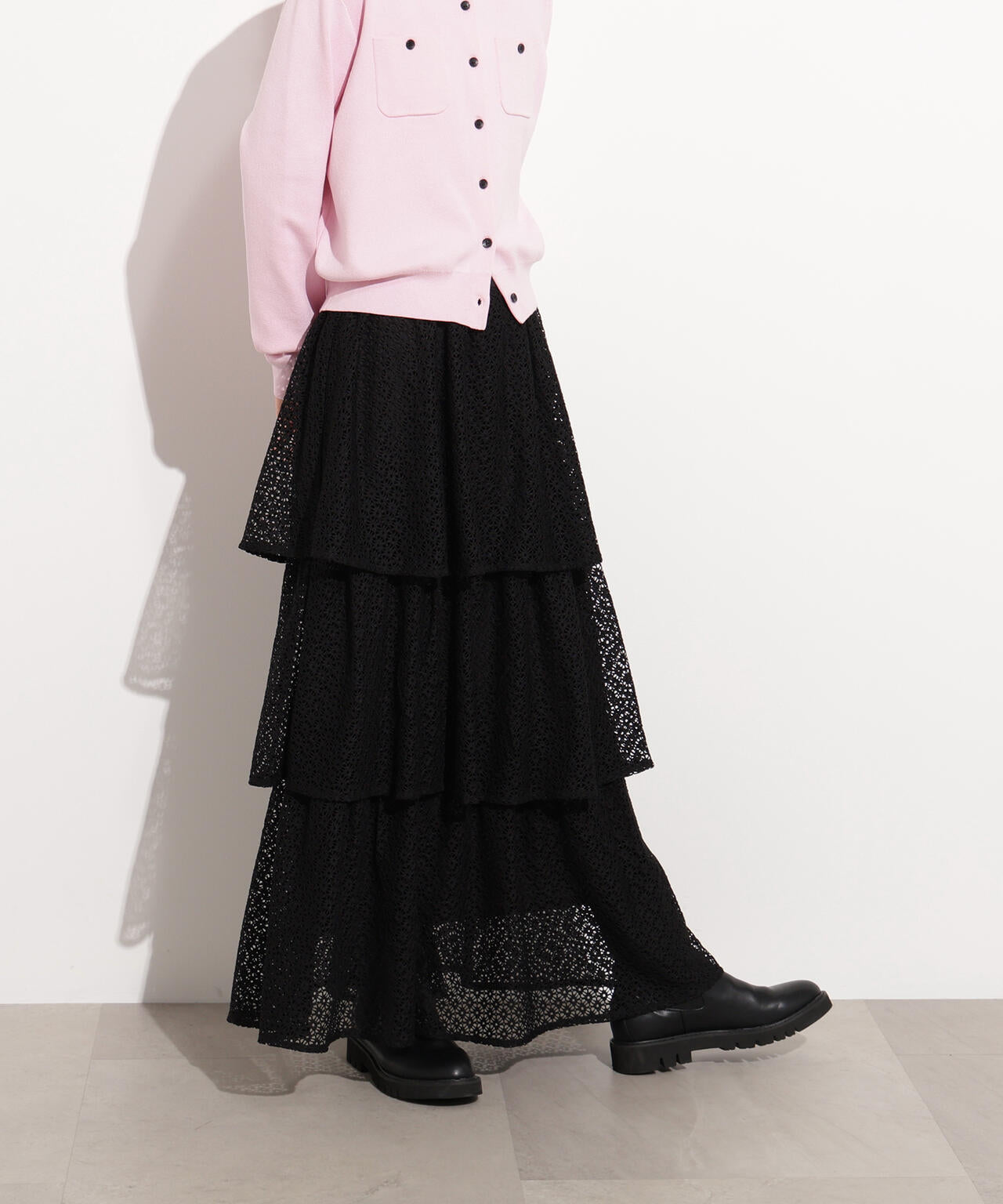 ティアードレーススカート