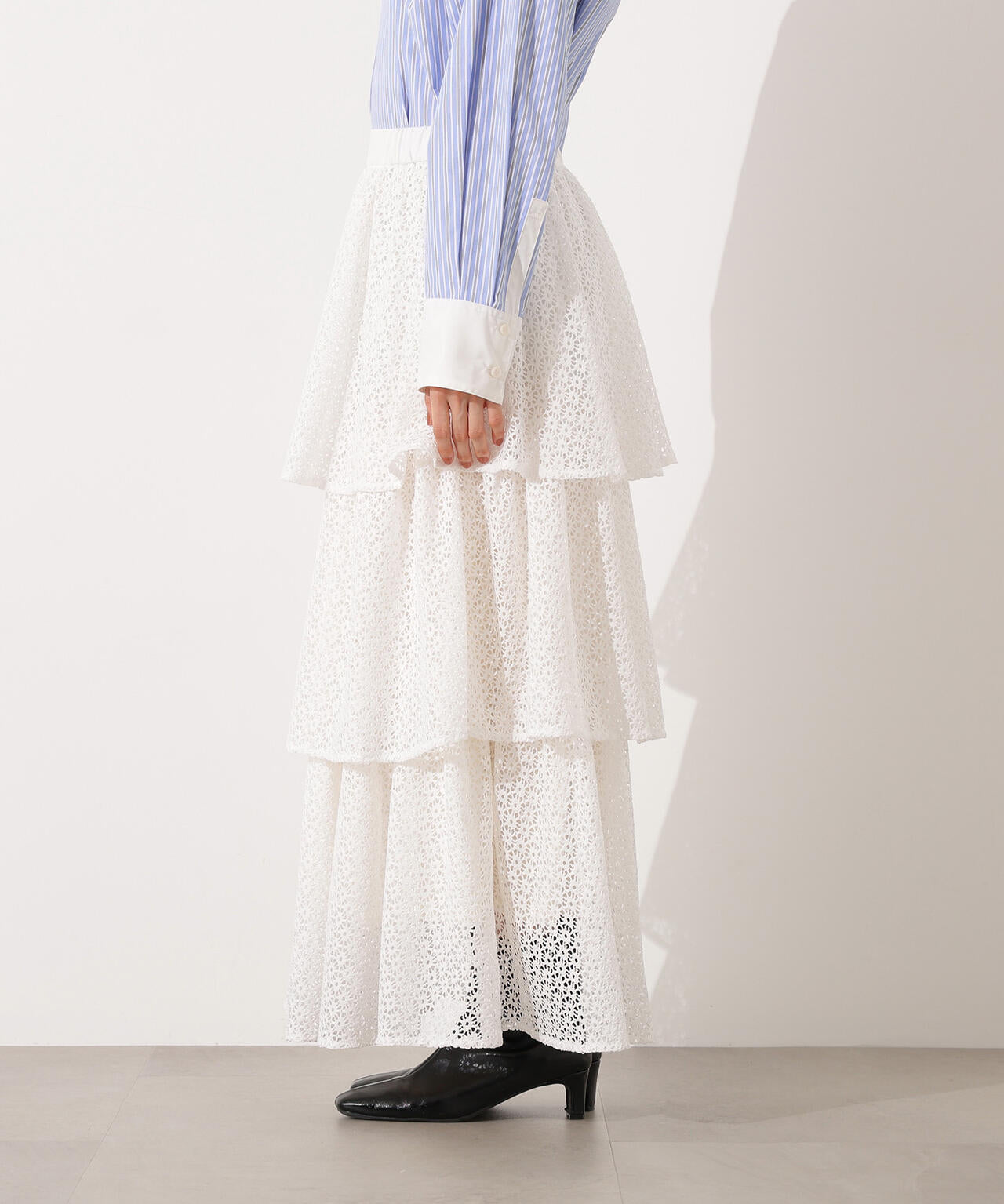 ティアードレーススカート | N. Natural Beauty Basic*（エヌ