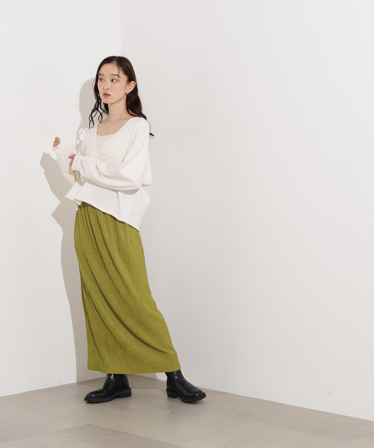 シュリンクナロースカート | N. Natural Beauty Basic*（エヌ