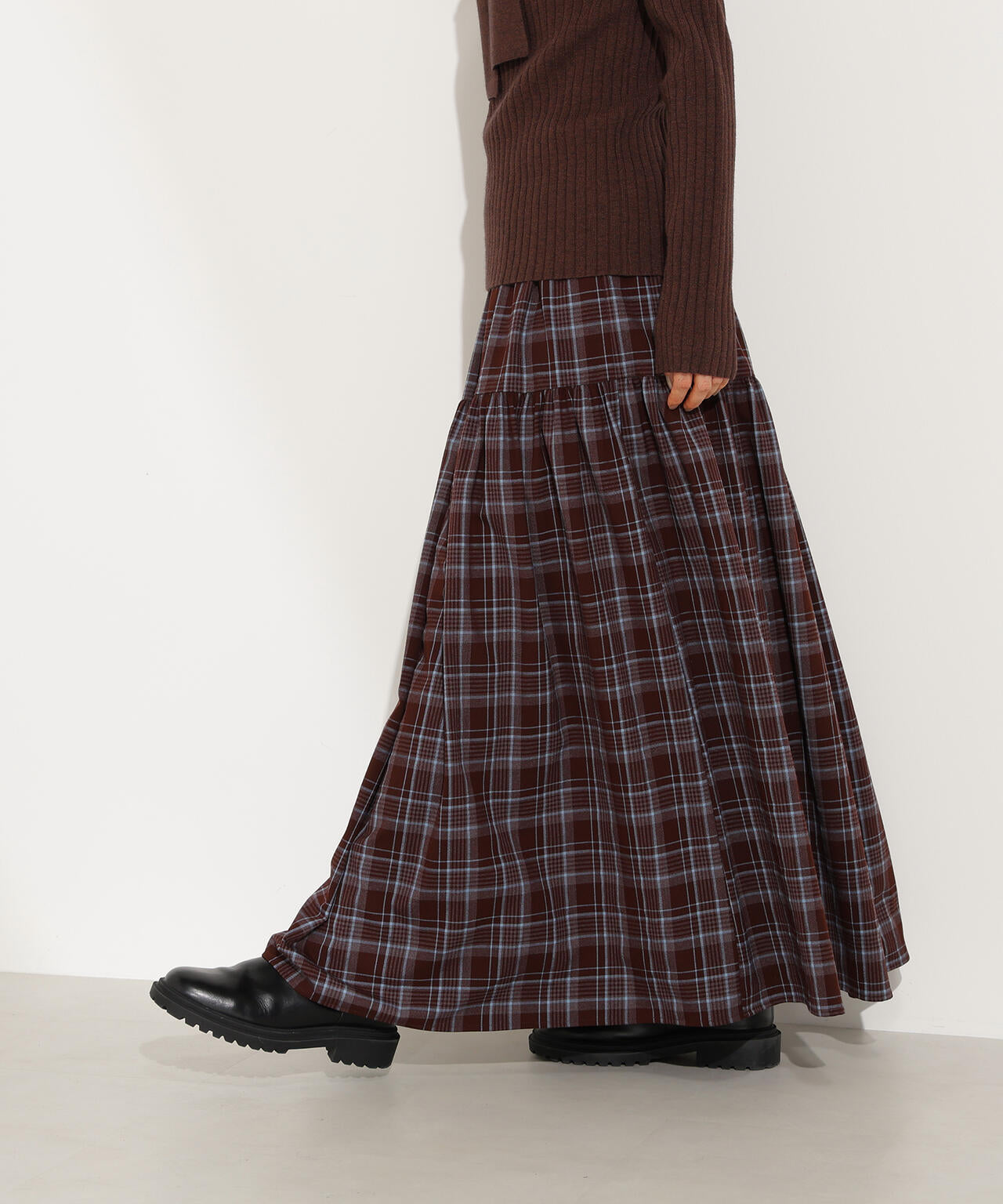 チェックティアードスカート | N. Natural Beauty Basic*（エヌ