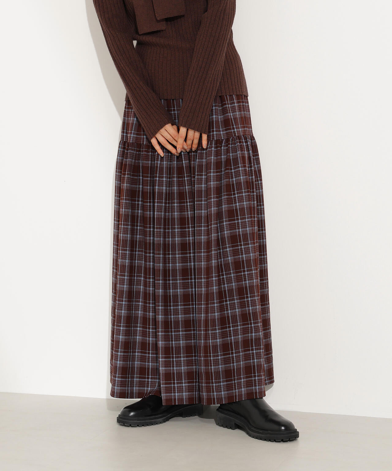 スカート n チェックティアードスカート | N. Natural Beauty Basic*（エヌ