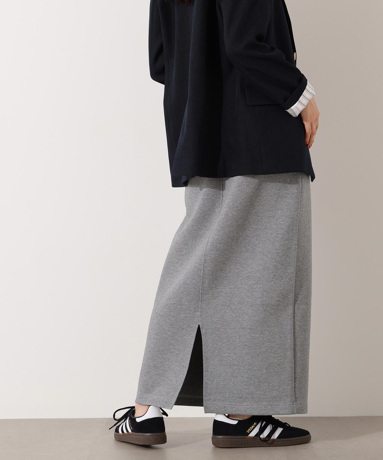 小室安未さん着用】スウェットライクナローマキシスカート | N
