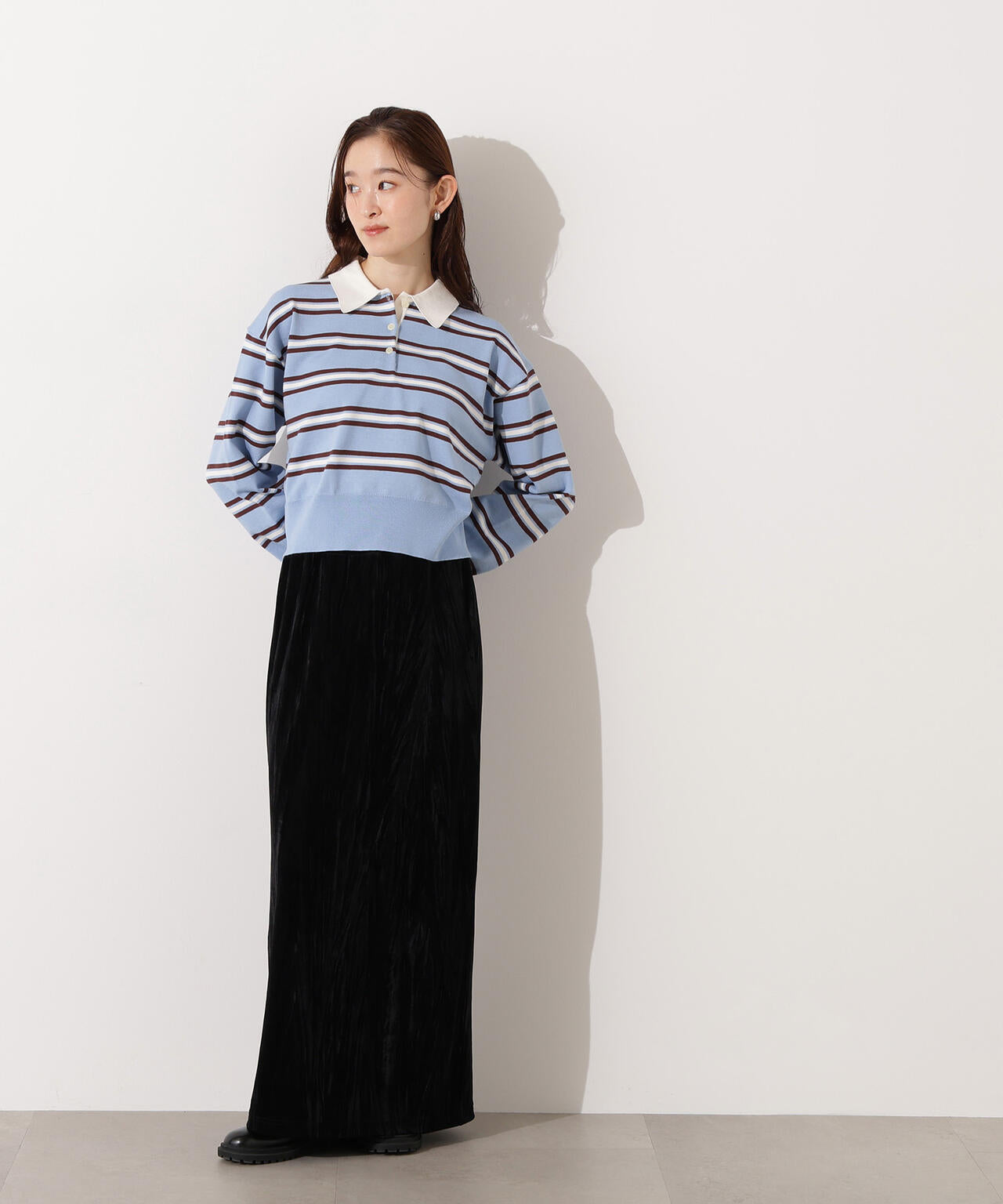 moussy 新宿 ベロア ベロアナローマキシスカート | N. Natural Beauty Basic*（エヌ