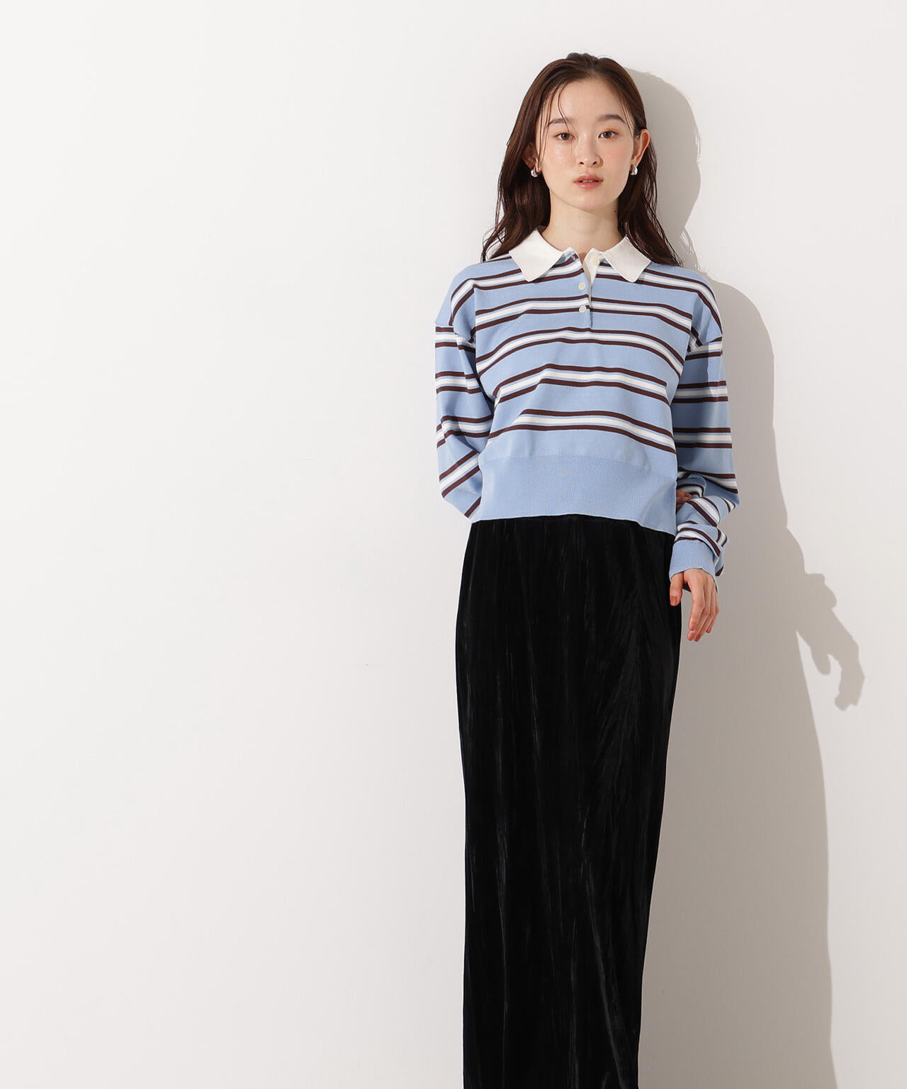 岸本セシルさん着用】ベロアナローマキシスカート | N. Natural Beauty