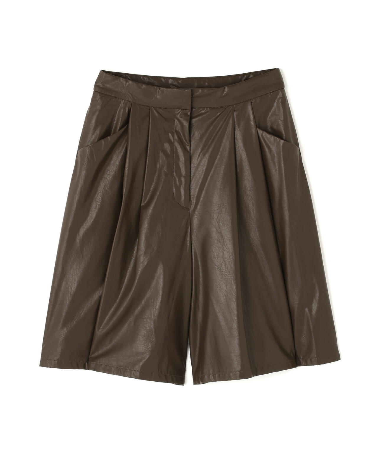 岸本セシルさん着用】フェイクレザーハーフパンツ | N. Natural Beauty