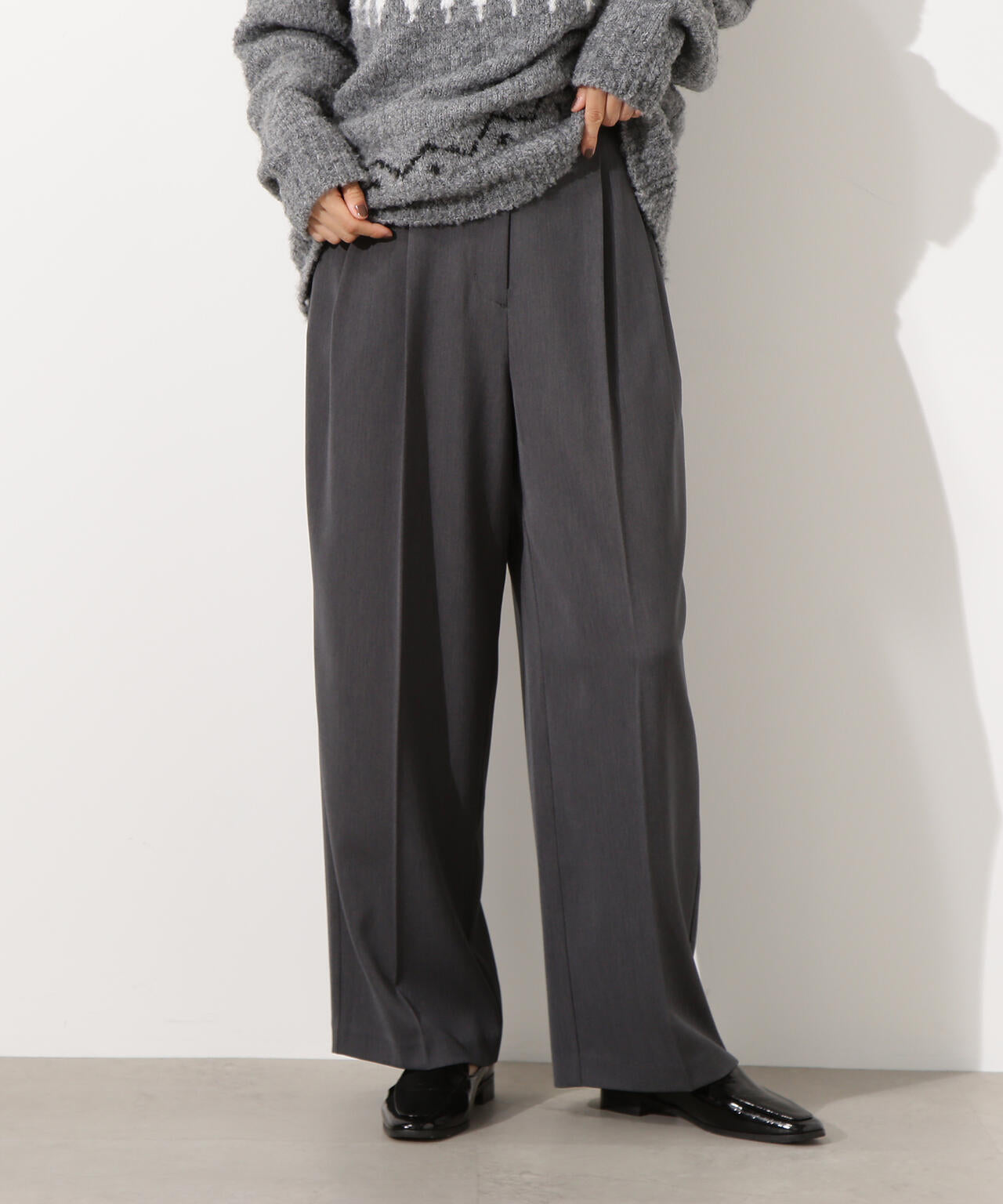 ツータックワイドパンツ | N. Natural Beauty Basic*（エヌ ナチュラル