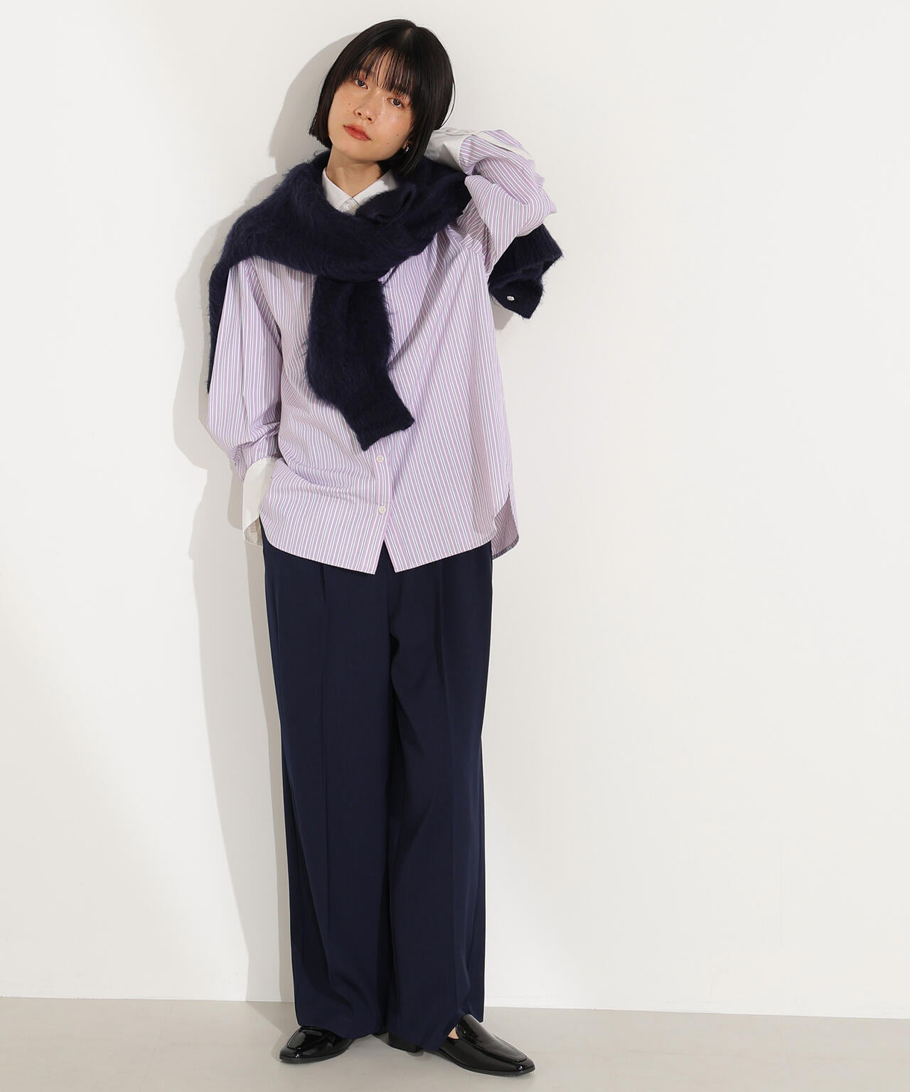 ツータックワイドパンツ