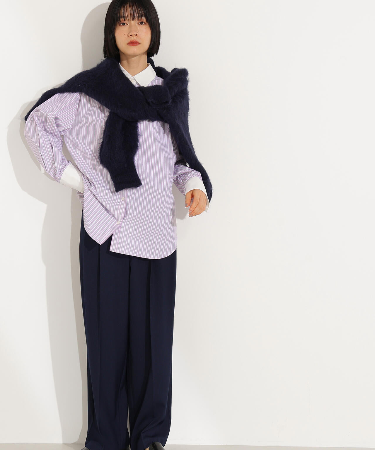 ツータックワイドパンツ