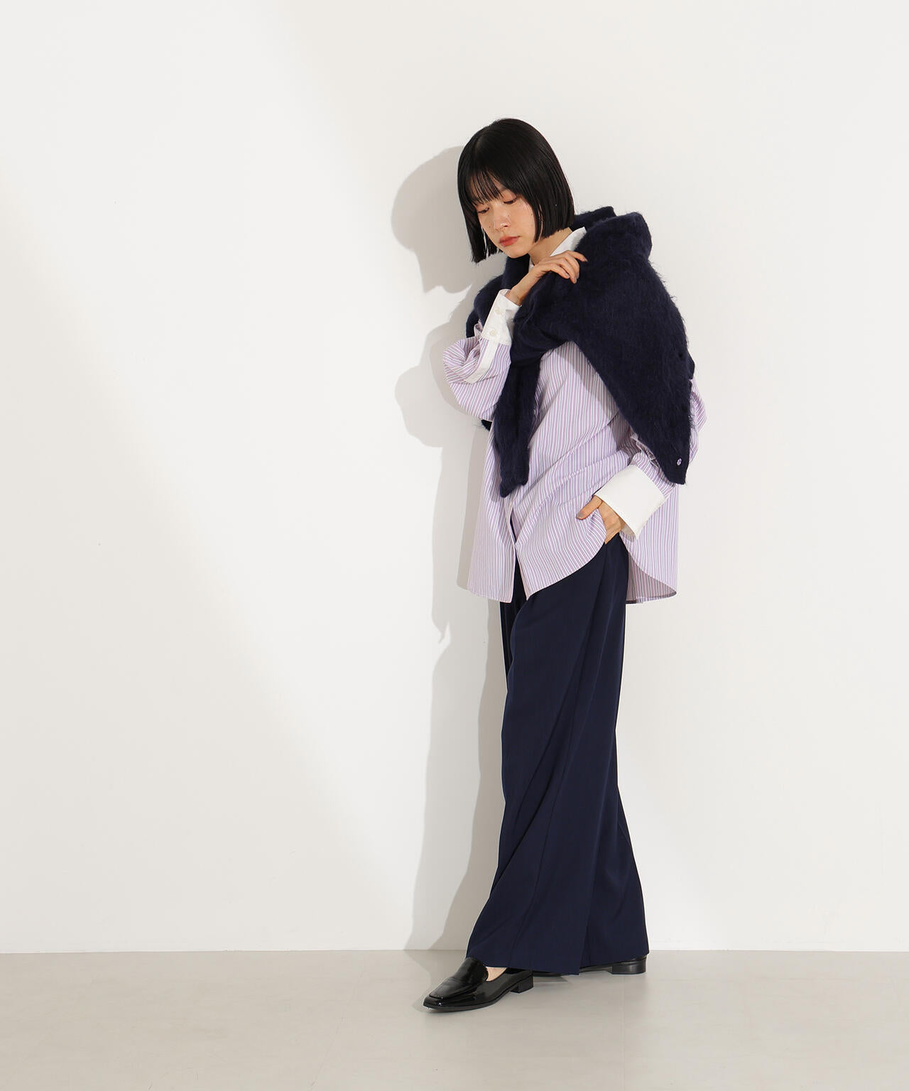 ツータックワイドパンツ