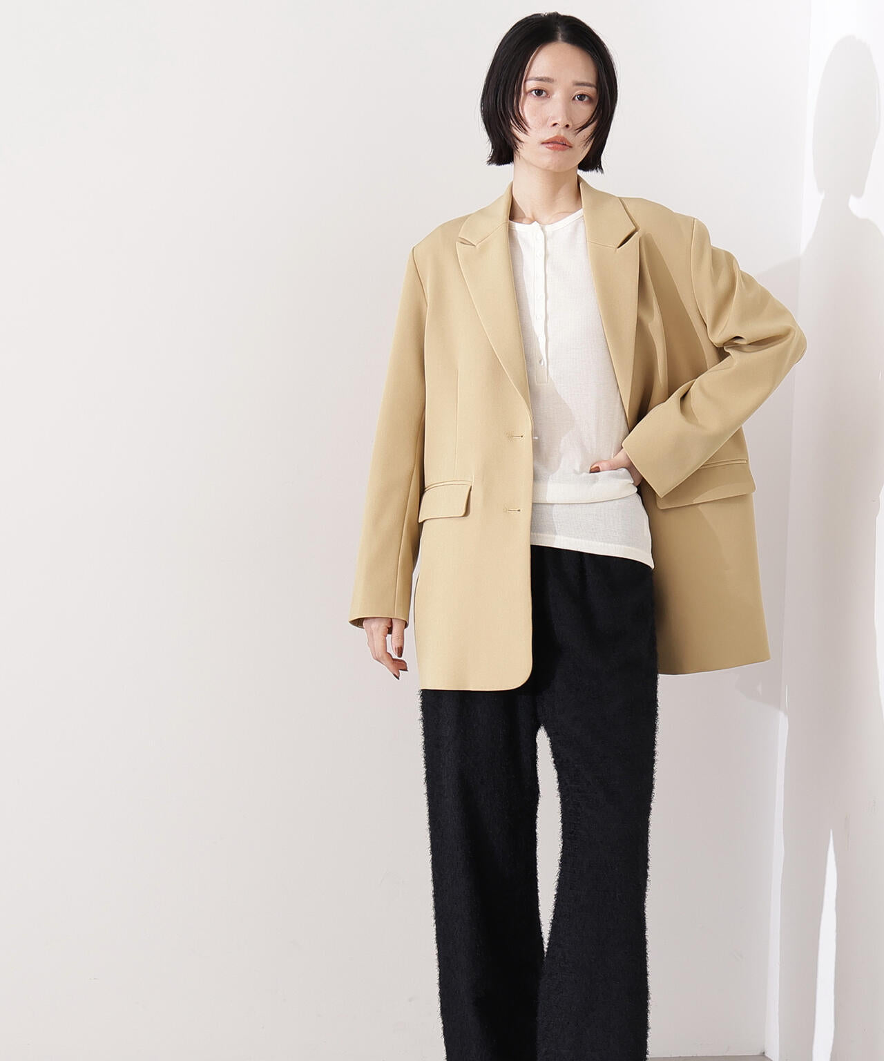 フェザータッチワイドパンツ