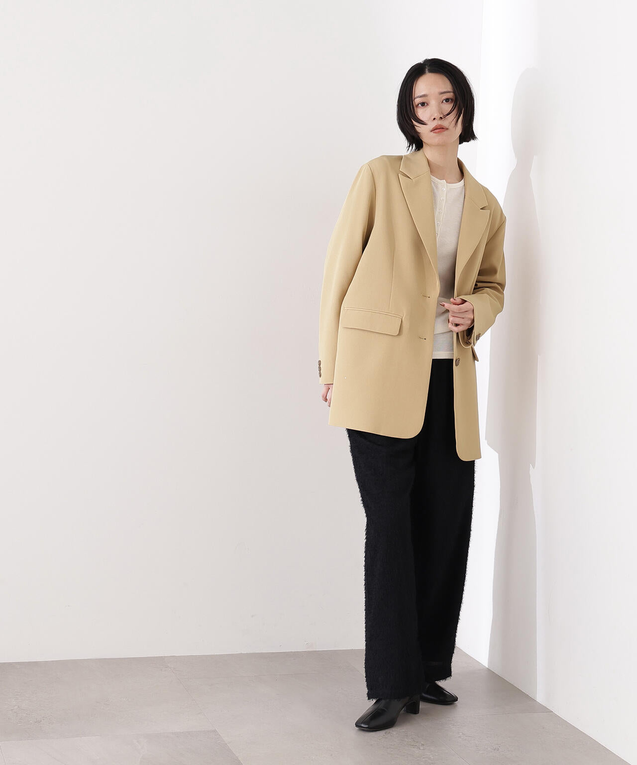 フェザータッチワイドパンツ