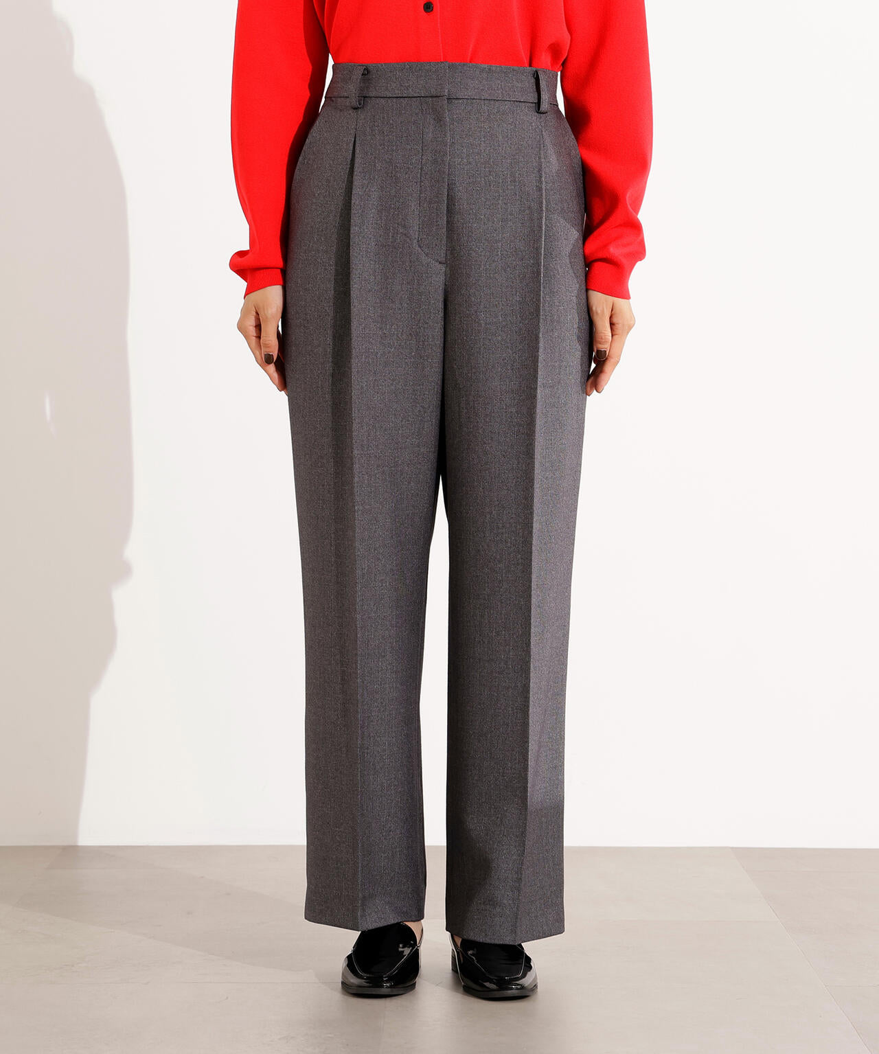 小室安未さん着用】ツィーディーワンタックストレートパンツ | N