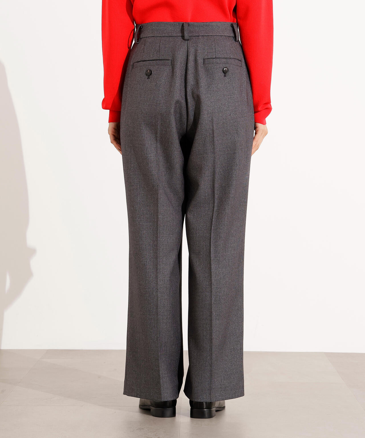 【小室安未さん着用】ツィーディーワンタックストレートパンツ