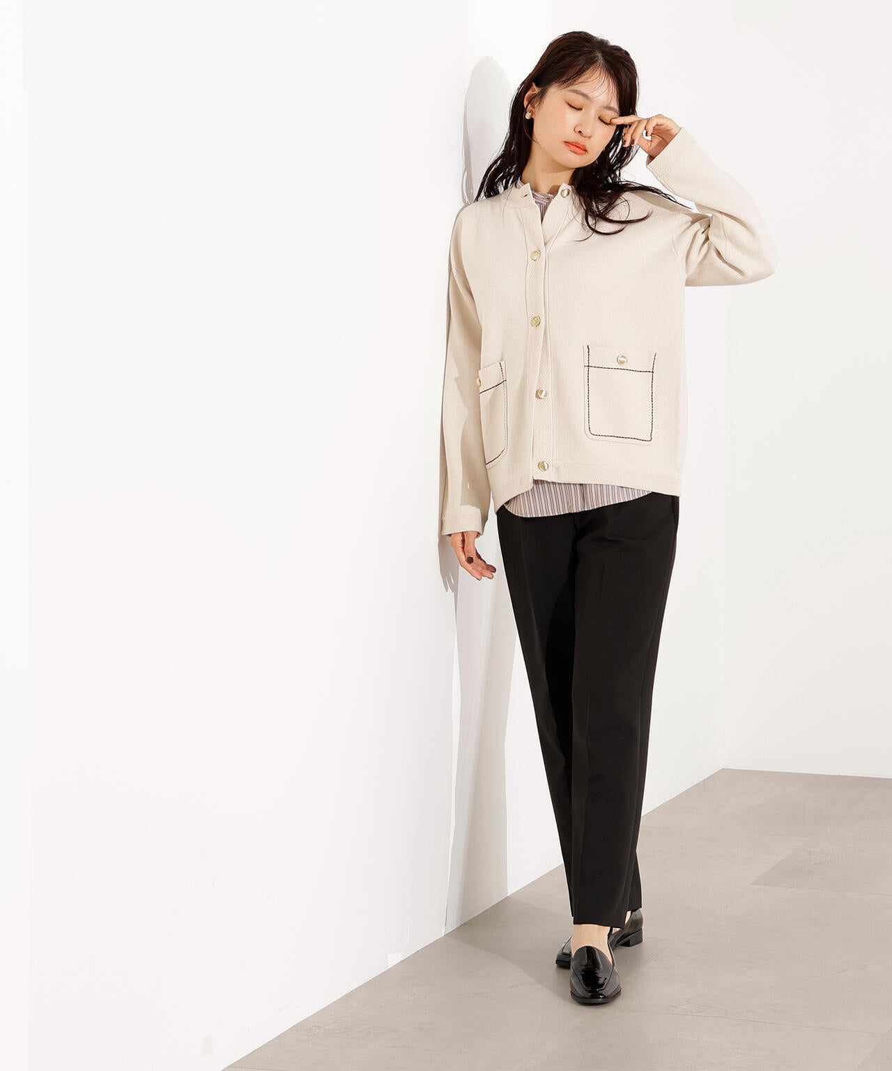 ベーシックストレートパンツ