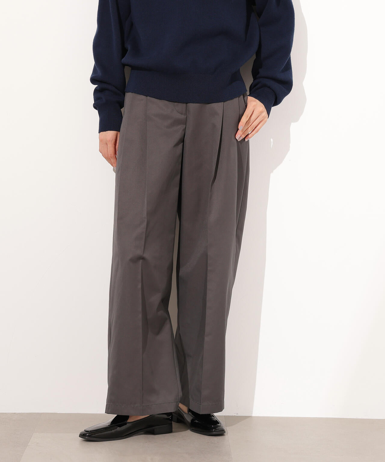 PAPAnページ ツータックツイルパンツ | N. Natural Beauty Basic*（エヌ