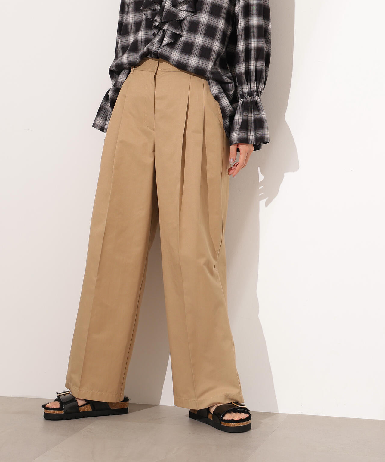 PAPAnページ ツータックツイルパンツ | N. Natural Beauty Basic*（エヌ