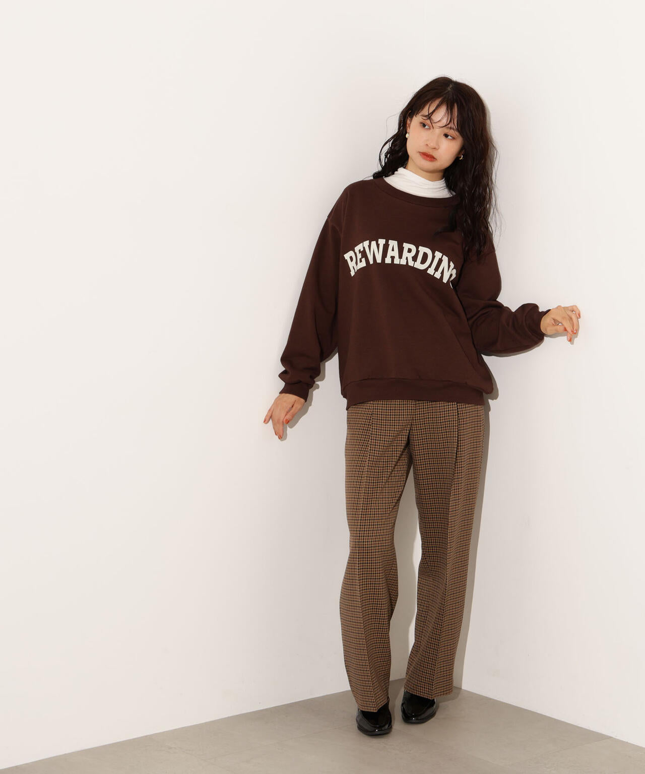 岸本セシルさん着用】オータムワイドトラウザーパンツ | N. Natural