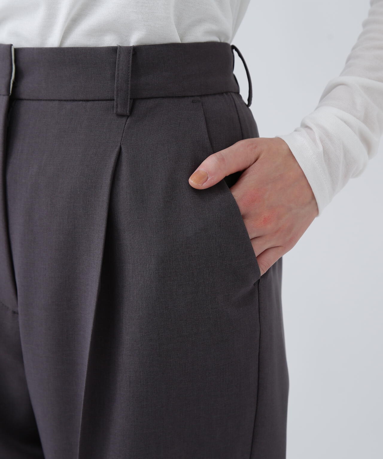 【365ユーティリティー】洗えてシワになりづらいジャケットみたいなブラウスセットアップ パンツ