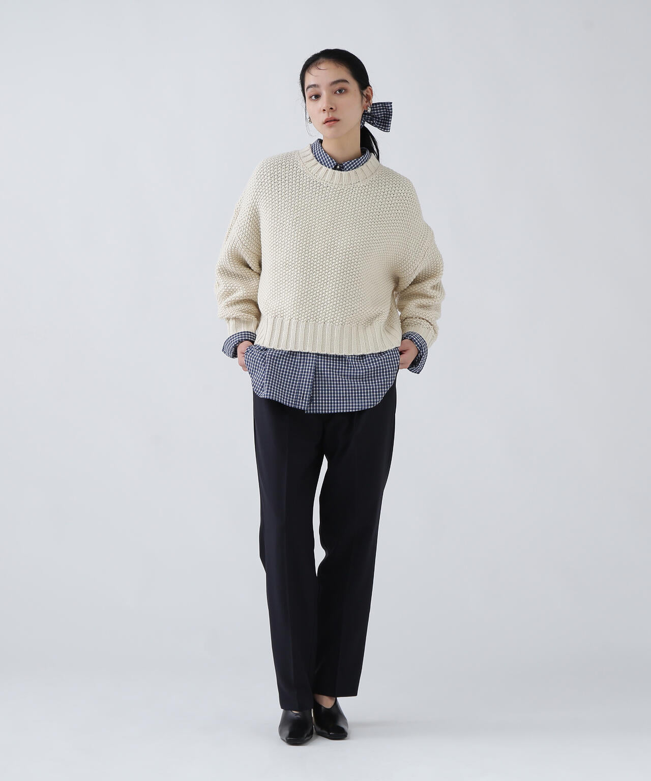 【365ユーティリティー】洗えてシワになりづらいジャケットみたいなブラウスセットアップ パンツ