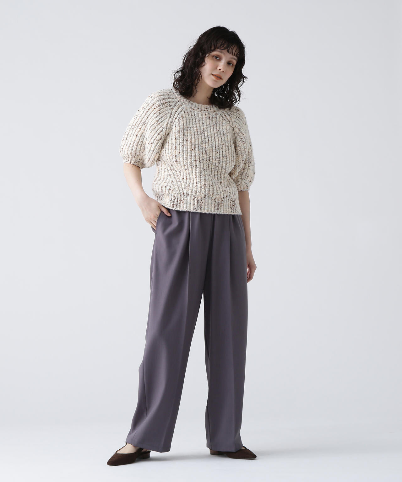 【365ユーティリティー】洗えてシワになりづらいストレッチギャバセットアップ パンツ