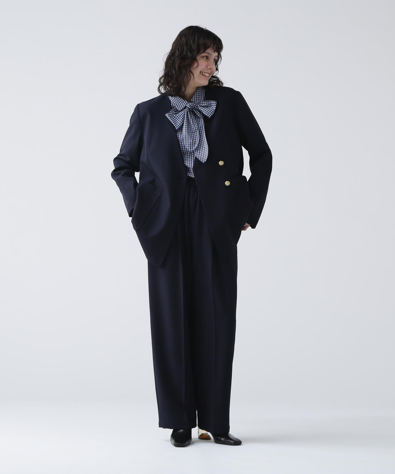 【365ユーティリティー】洗えてシワになりづらいストレッチギャバセットアップ パンツ