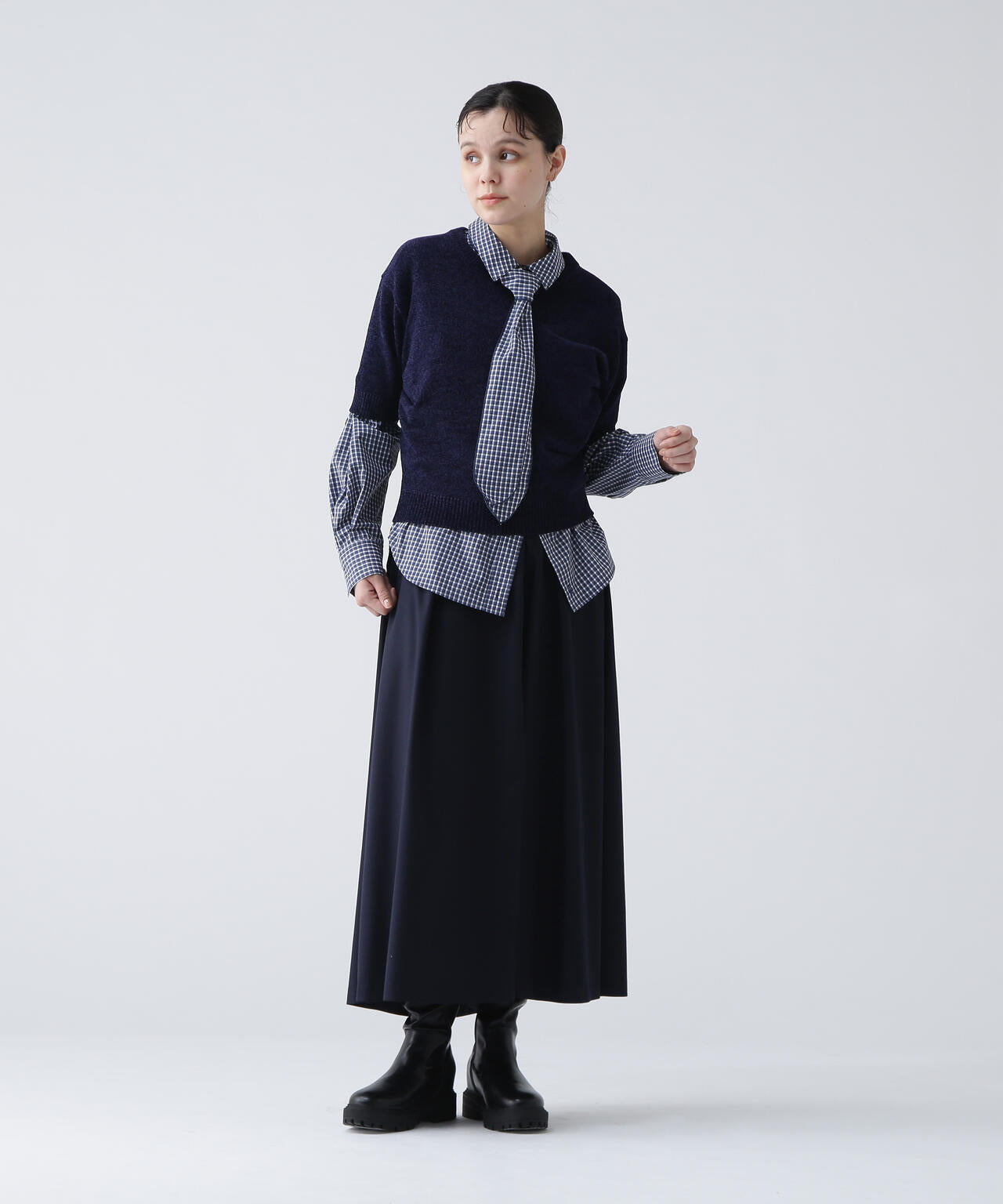 【365ユーティリティー】 洗えるスカート見えフレアパンツ