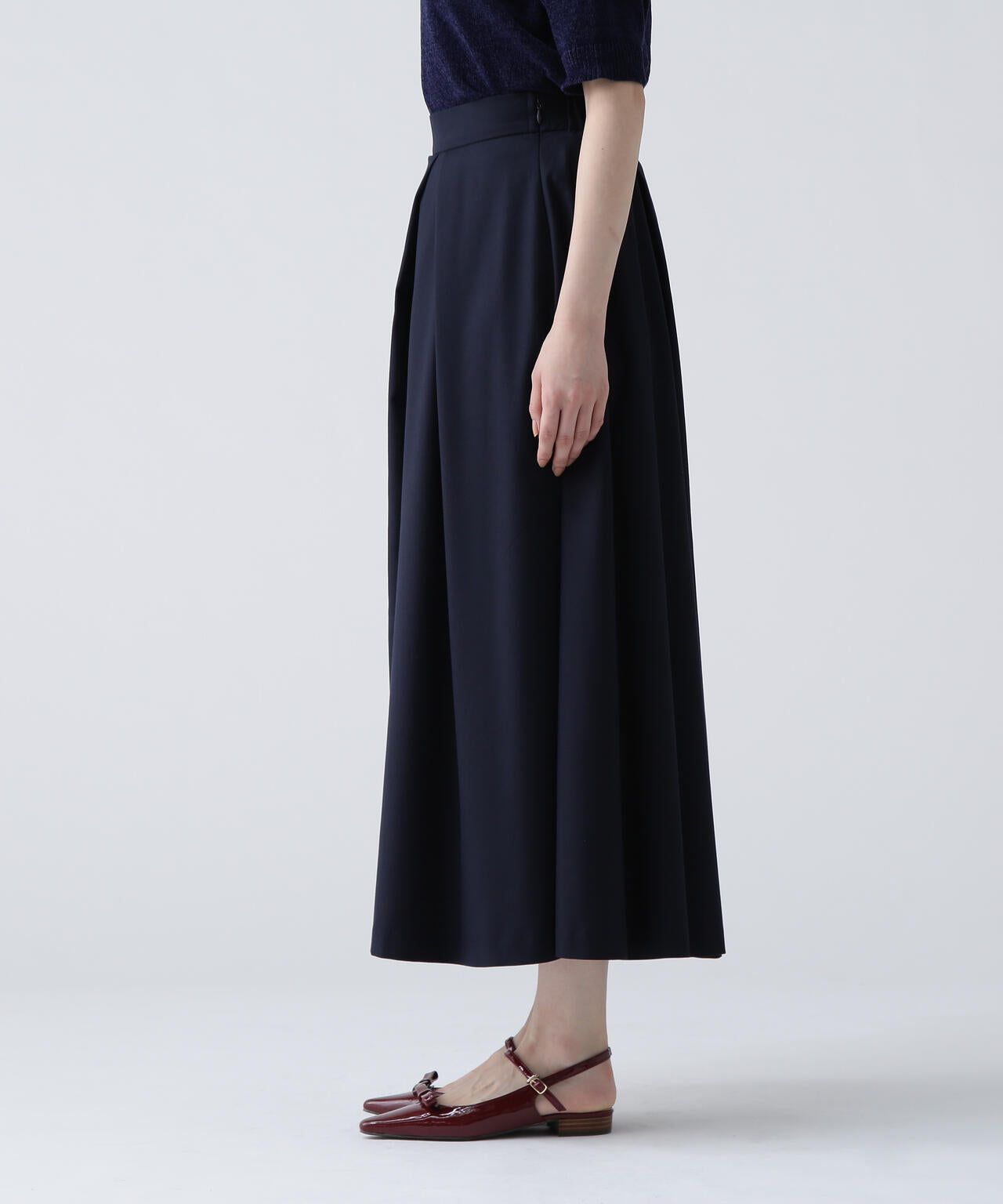 365ユーティリティー】 洗えるスカート見えフレアパンツ | NAVYNAVY