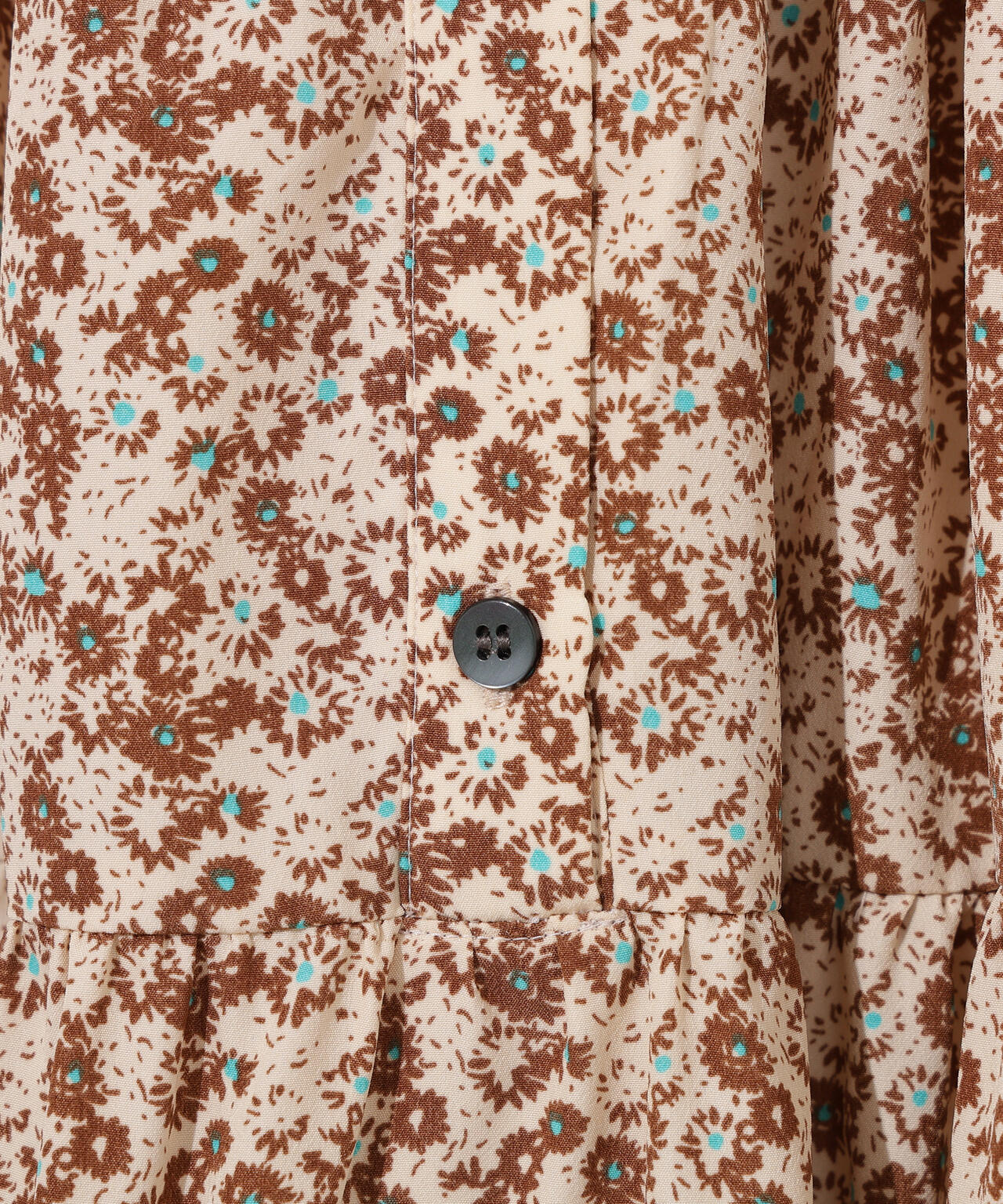 ヴィンテージフラワーシャツワンピース