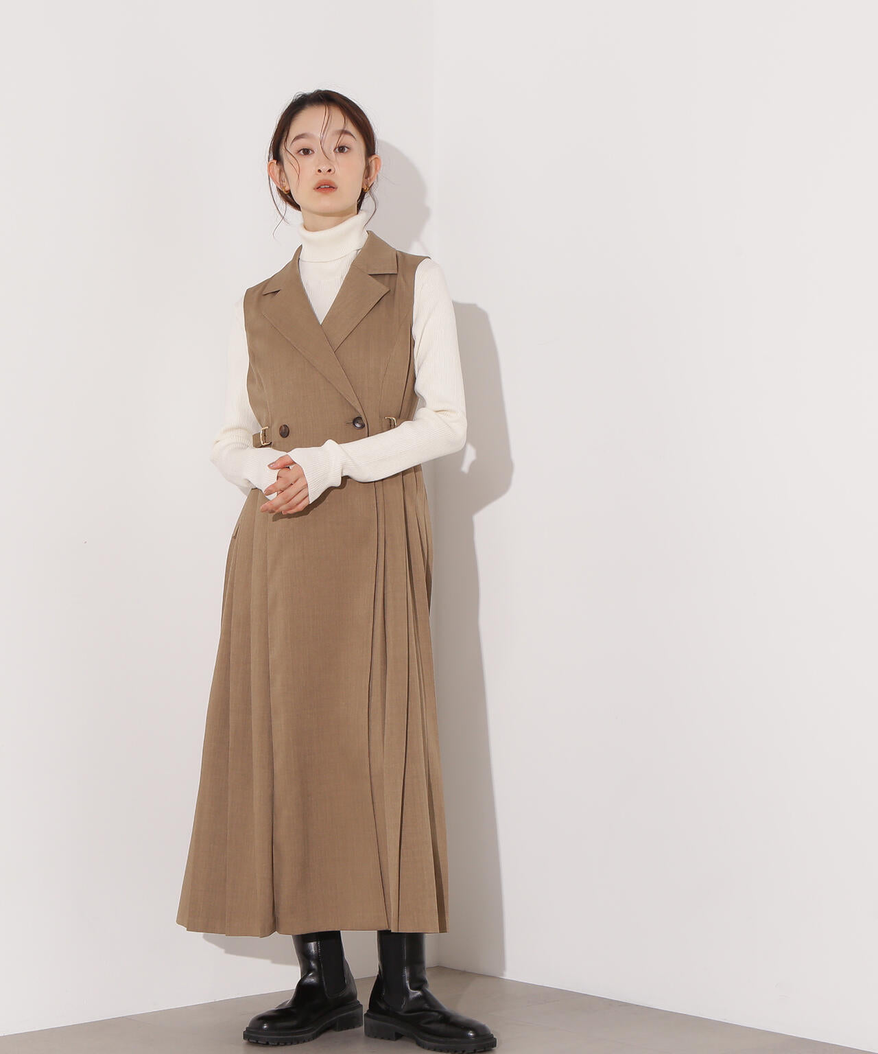 サイドプリーツテーラージャンスカ