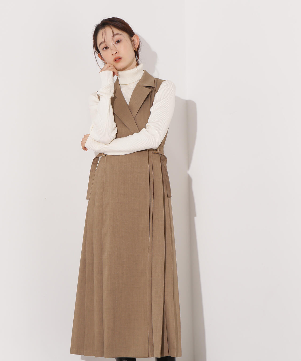 サイドプリーツテーラージャンスカ