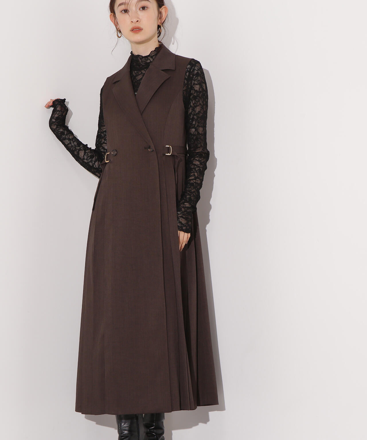 サイドプリーツテーラージャンスカ