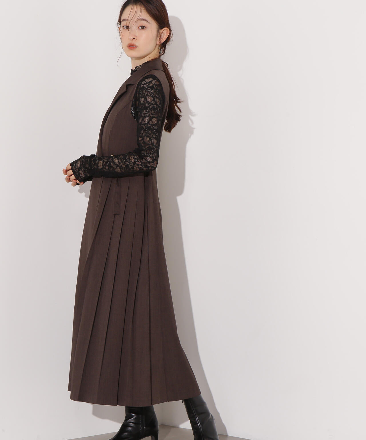 サイドプリーツテーラージャンスカ