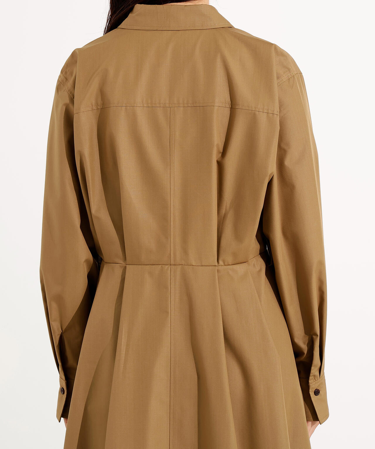 タック入りシャツワンピース