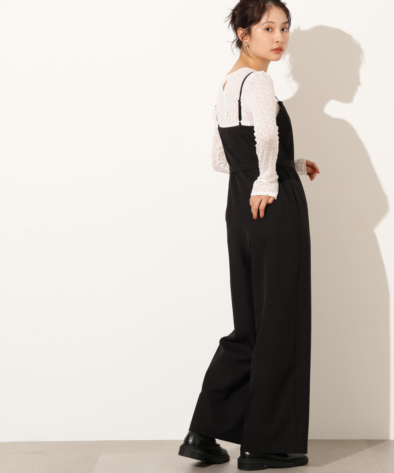 ベルト付きベアオールインワン