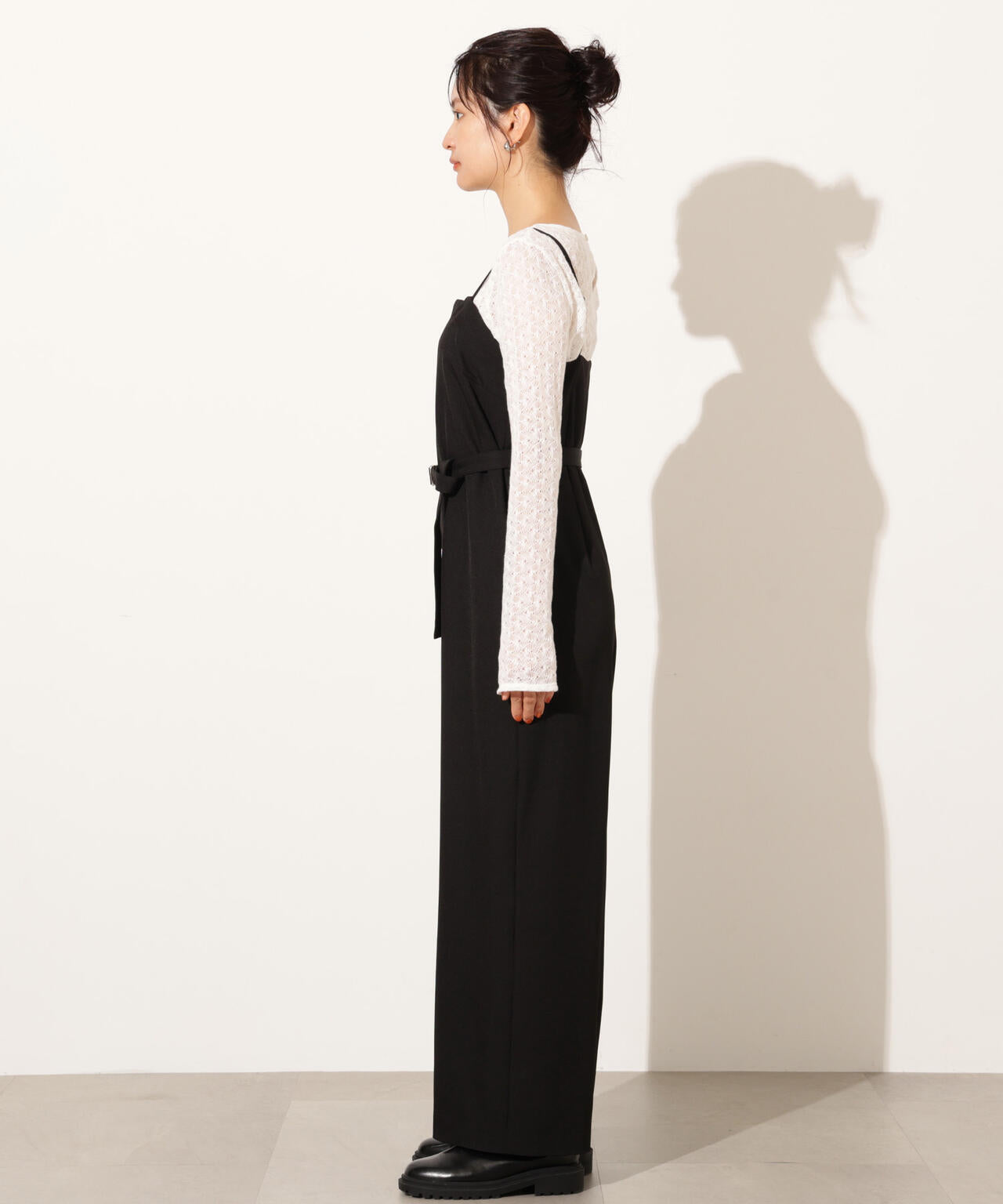 ベルト付きベアオールインワン