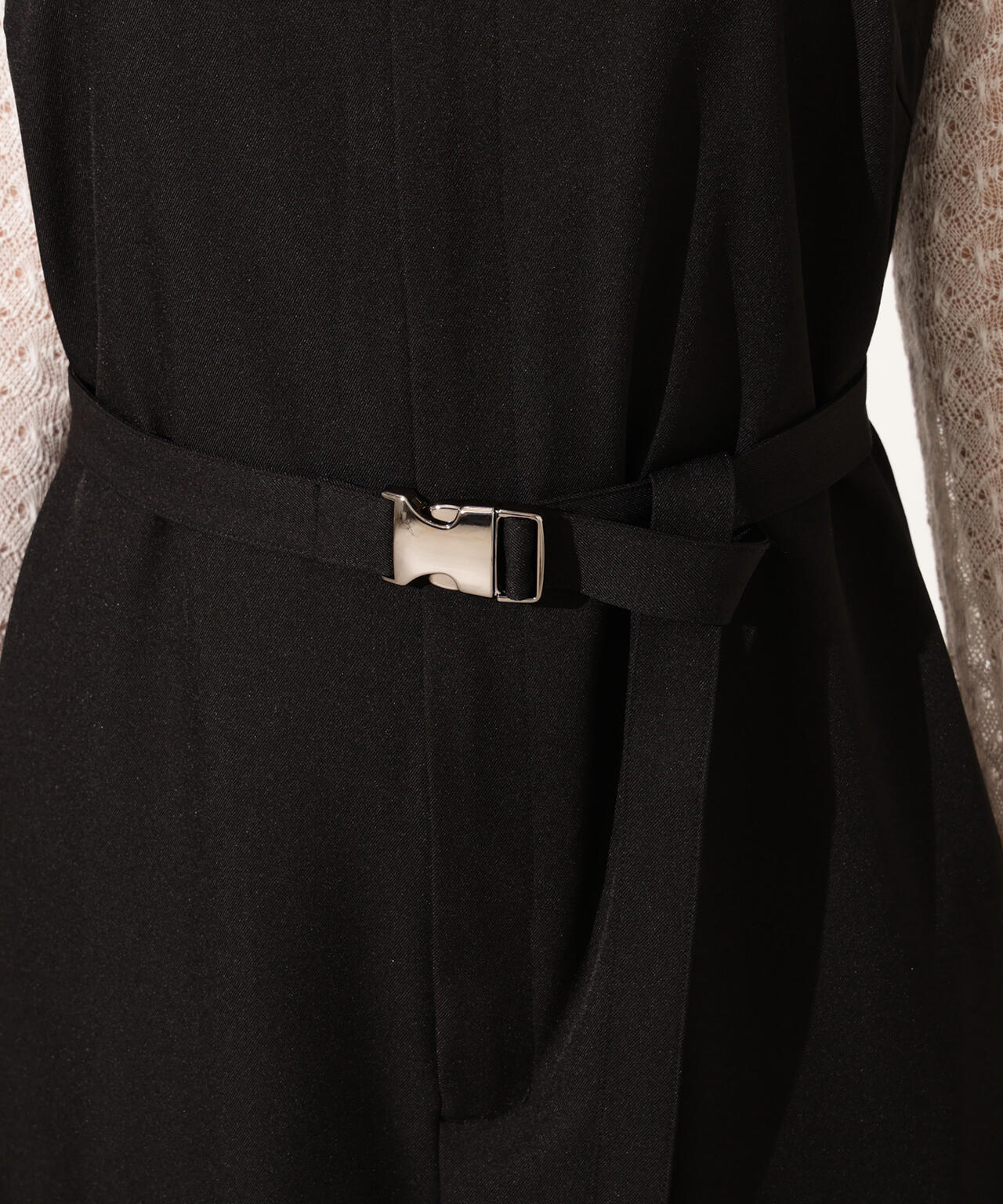 ベルト付きベアオールインワン