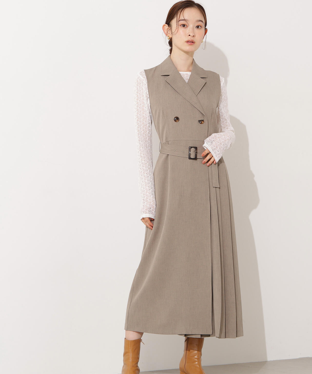 トレンチディテールジャンスカ | N. Natural Beauty Basic*（エヌ