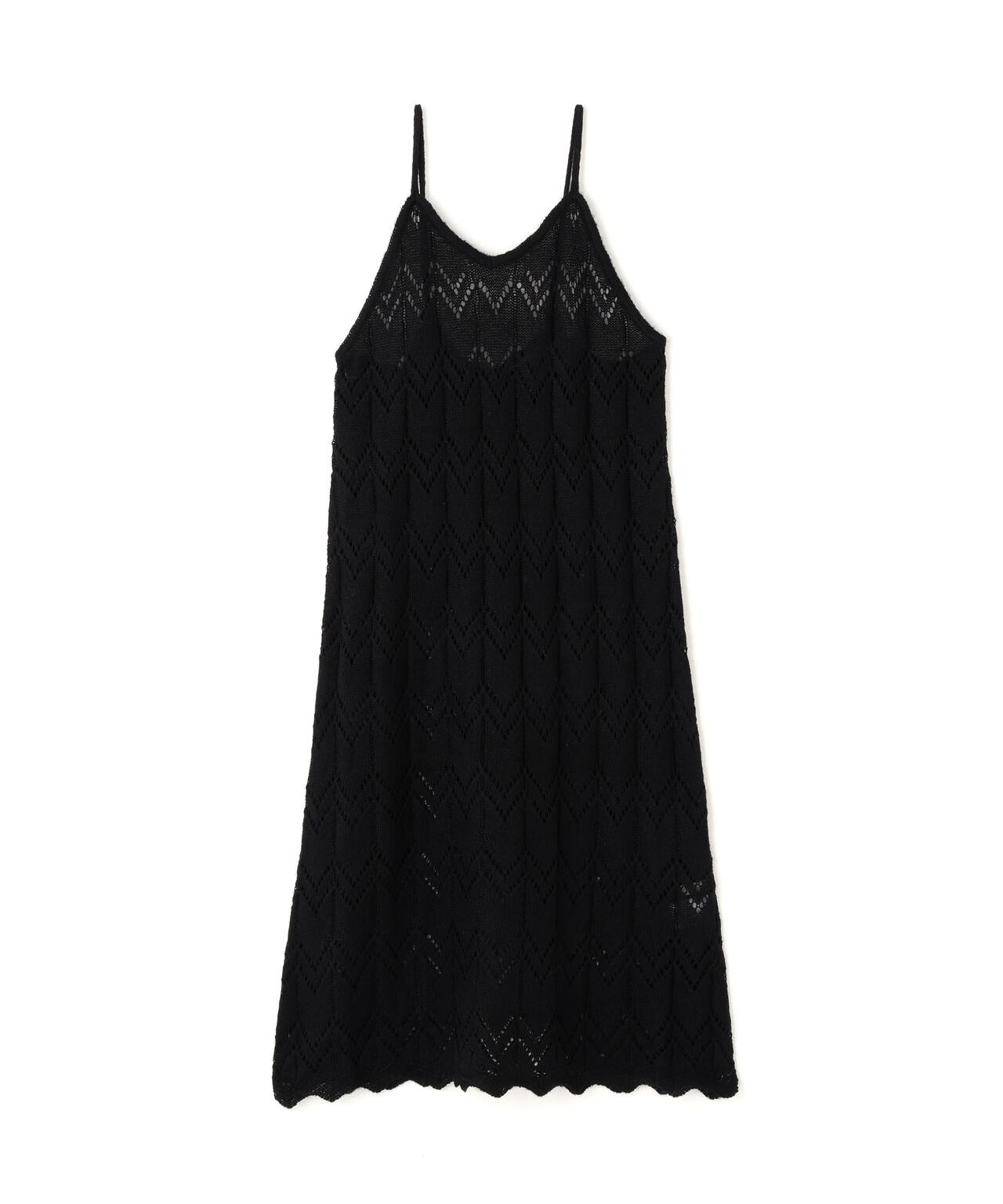 【岸本セシルさん着用】透かし編みニットキャミワンピース