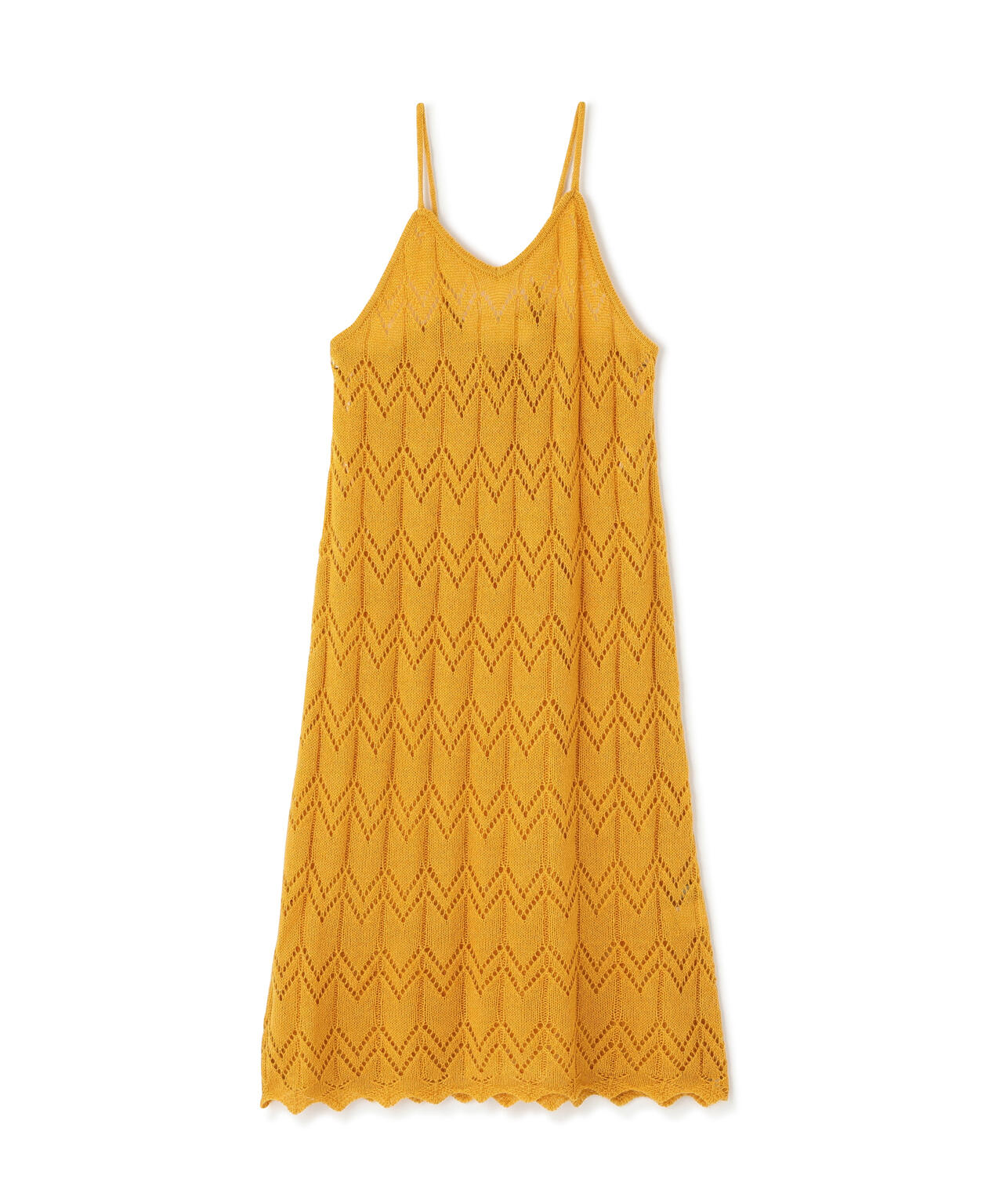 【岸本セシルさん着用】透かし編みニットキャミワンピース