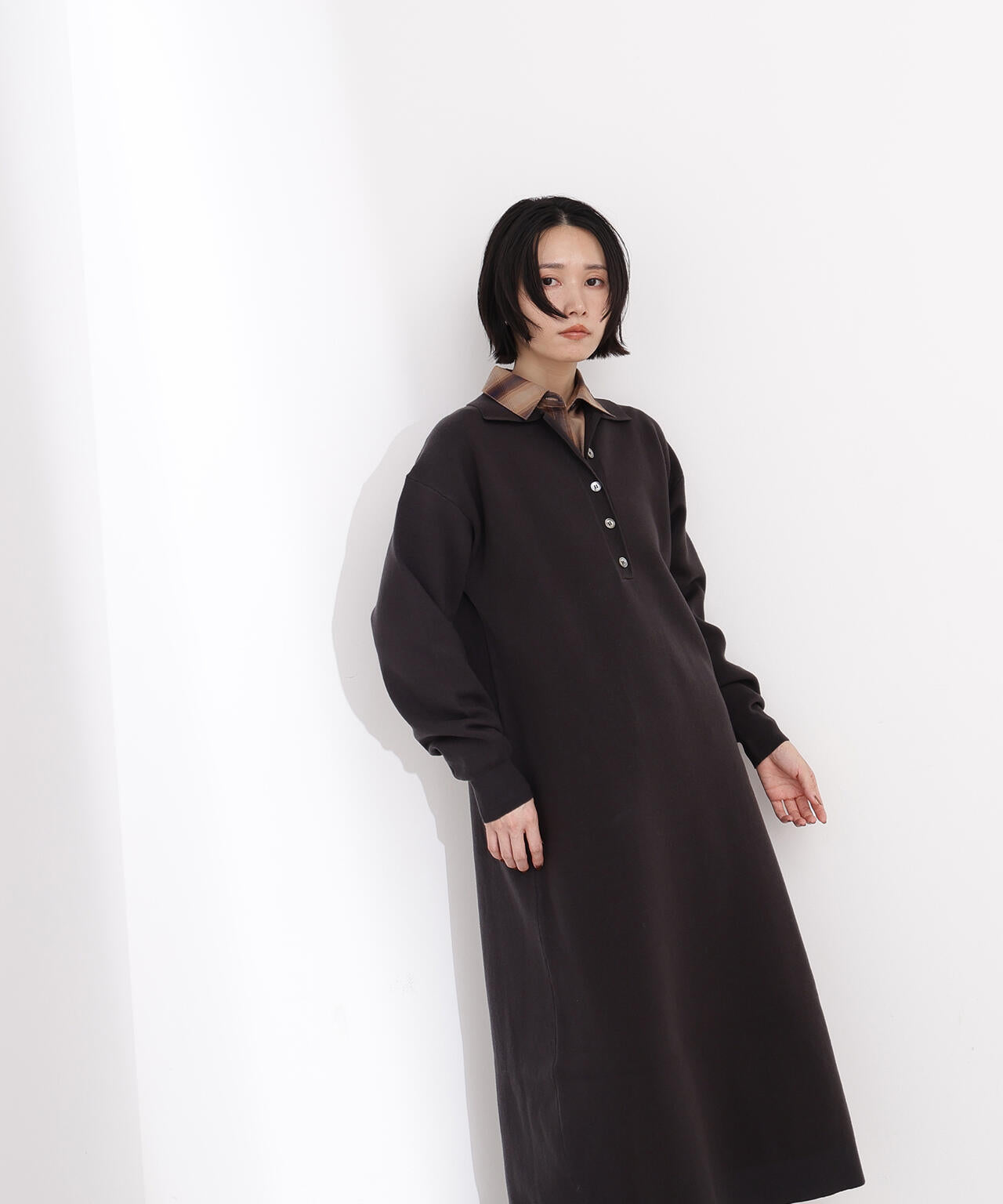 スキッパーネックニットワンピース | N. Natural Beauty Basic*（エヌ