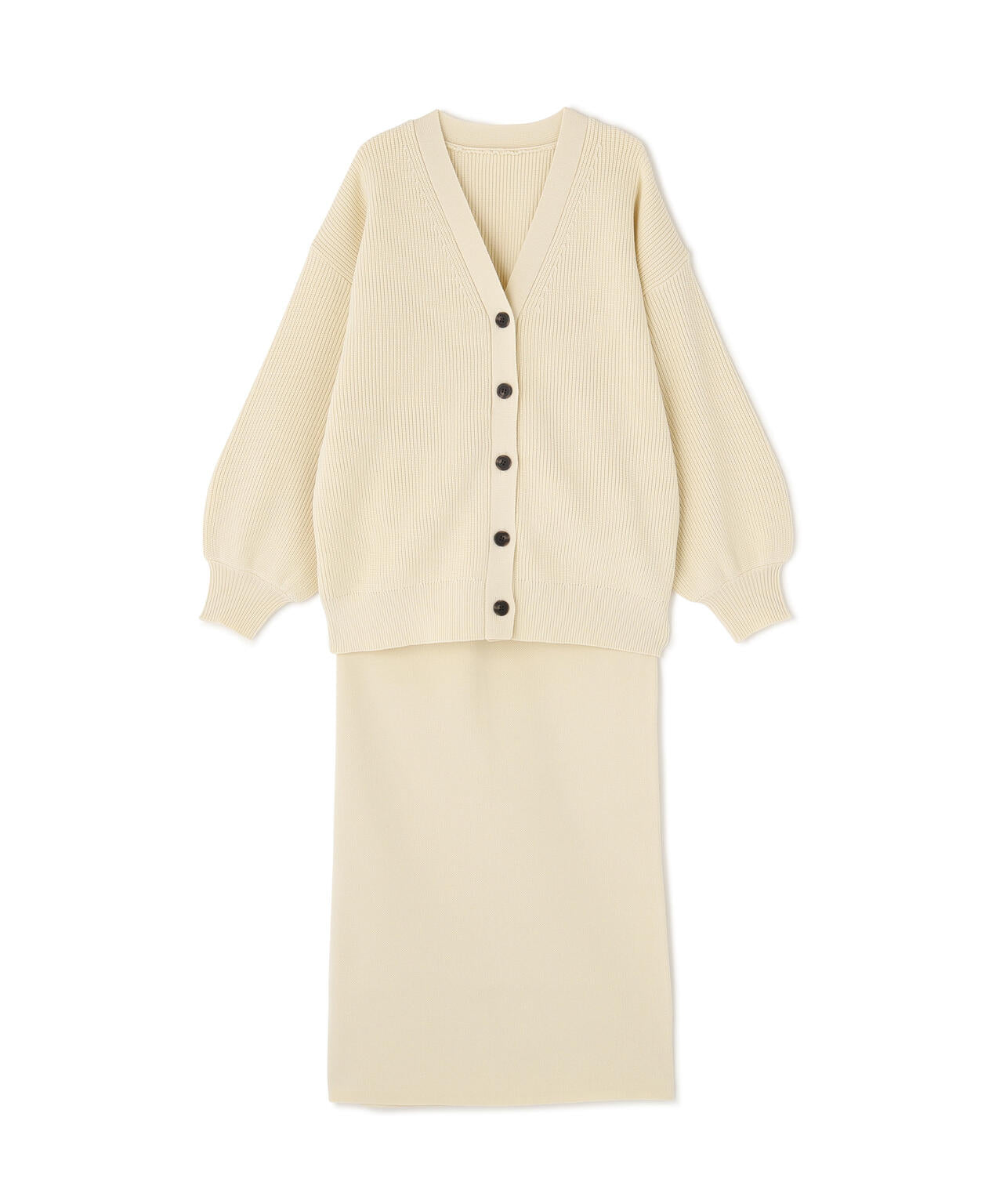 フォルムニットカーデセットアップ