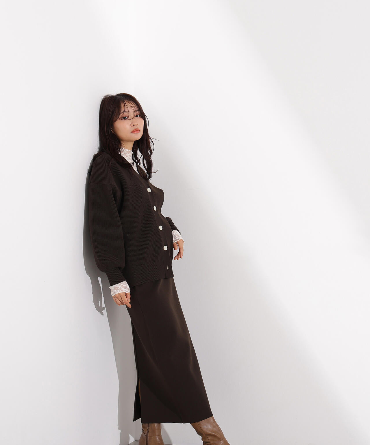 フォルムニットカーデセットアップ | N. Natural Beauty Basic*（エヌ