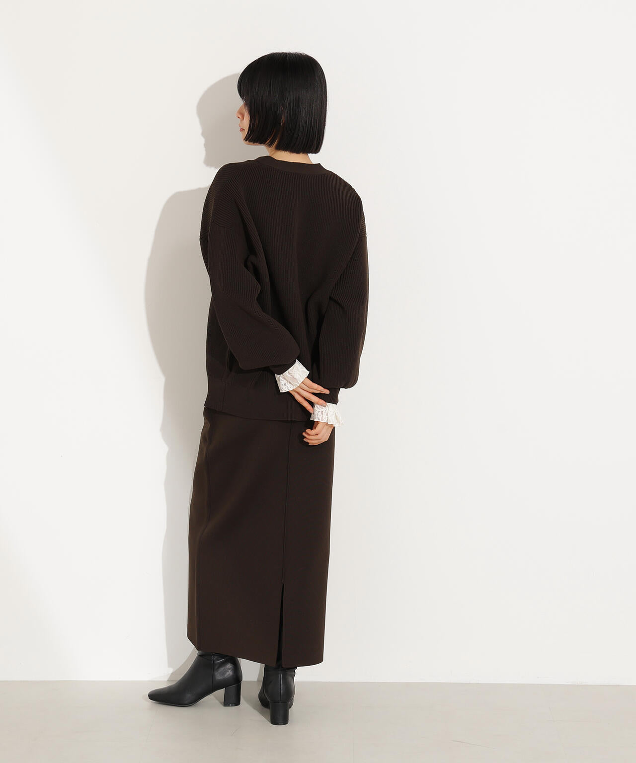 フォルムニットカーデセットアップ