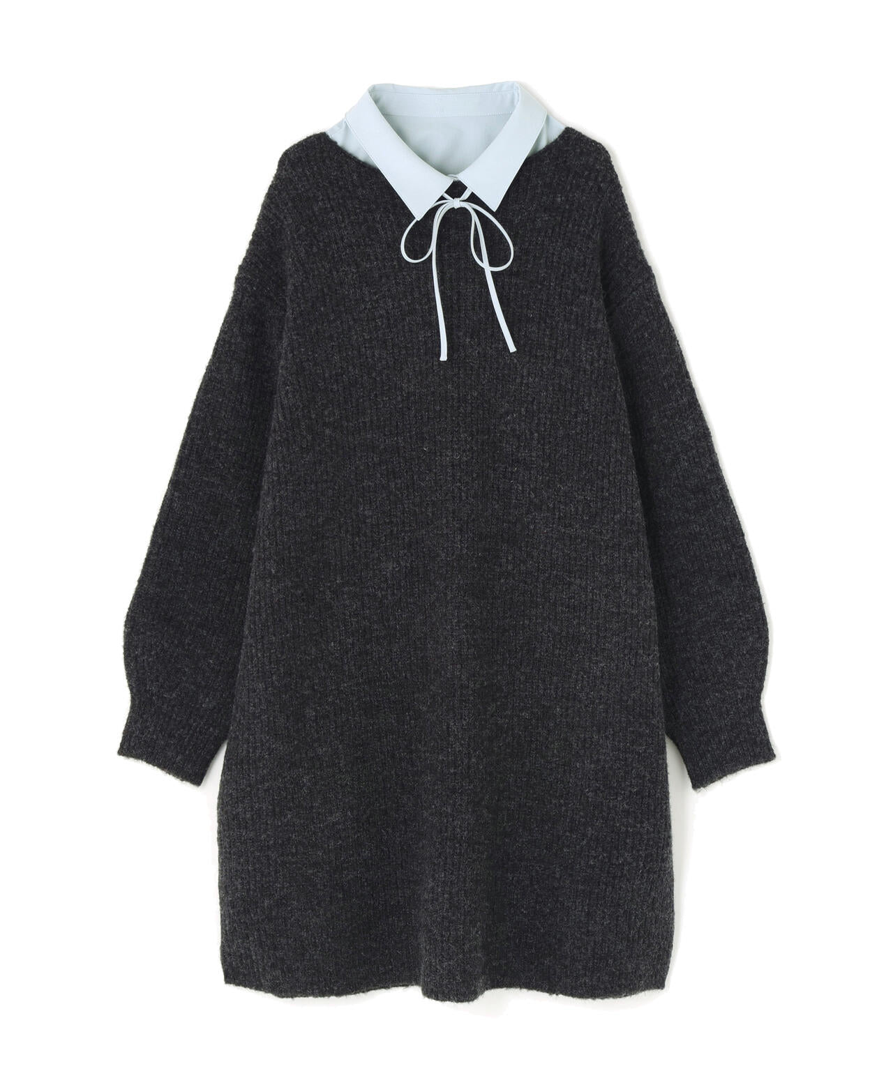 襟付ミニニットワンピース | N. Natural Beauty Basic*（エヌ