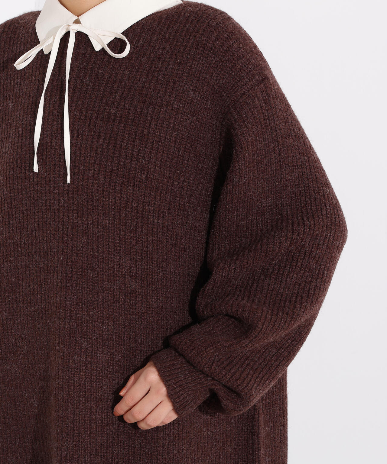 りんページ 新品ヘルシービューティー①② セール】◇透かし編みニットワンピース（ワンピース）｜NATURAL