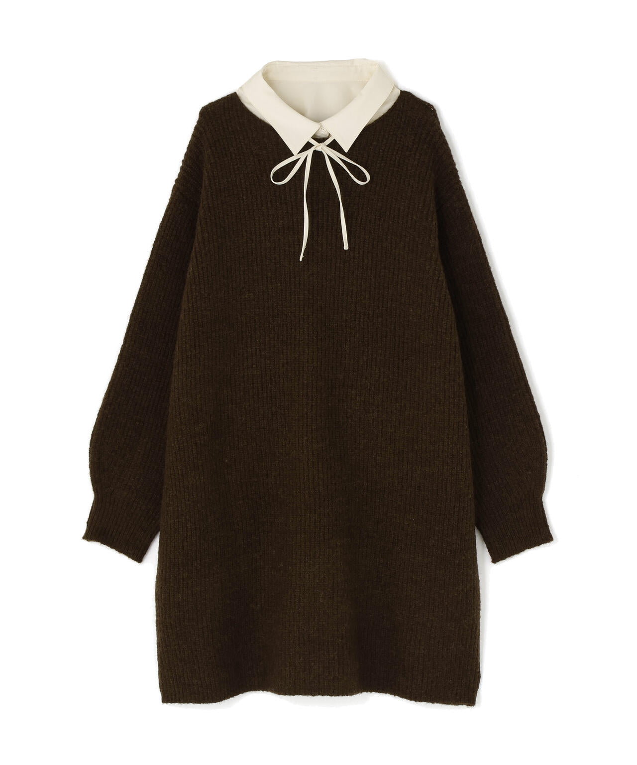 襟付ミニニットワンピース | N. Natural Beauty Basic*（エヌ