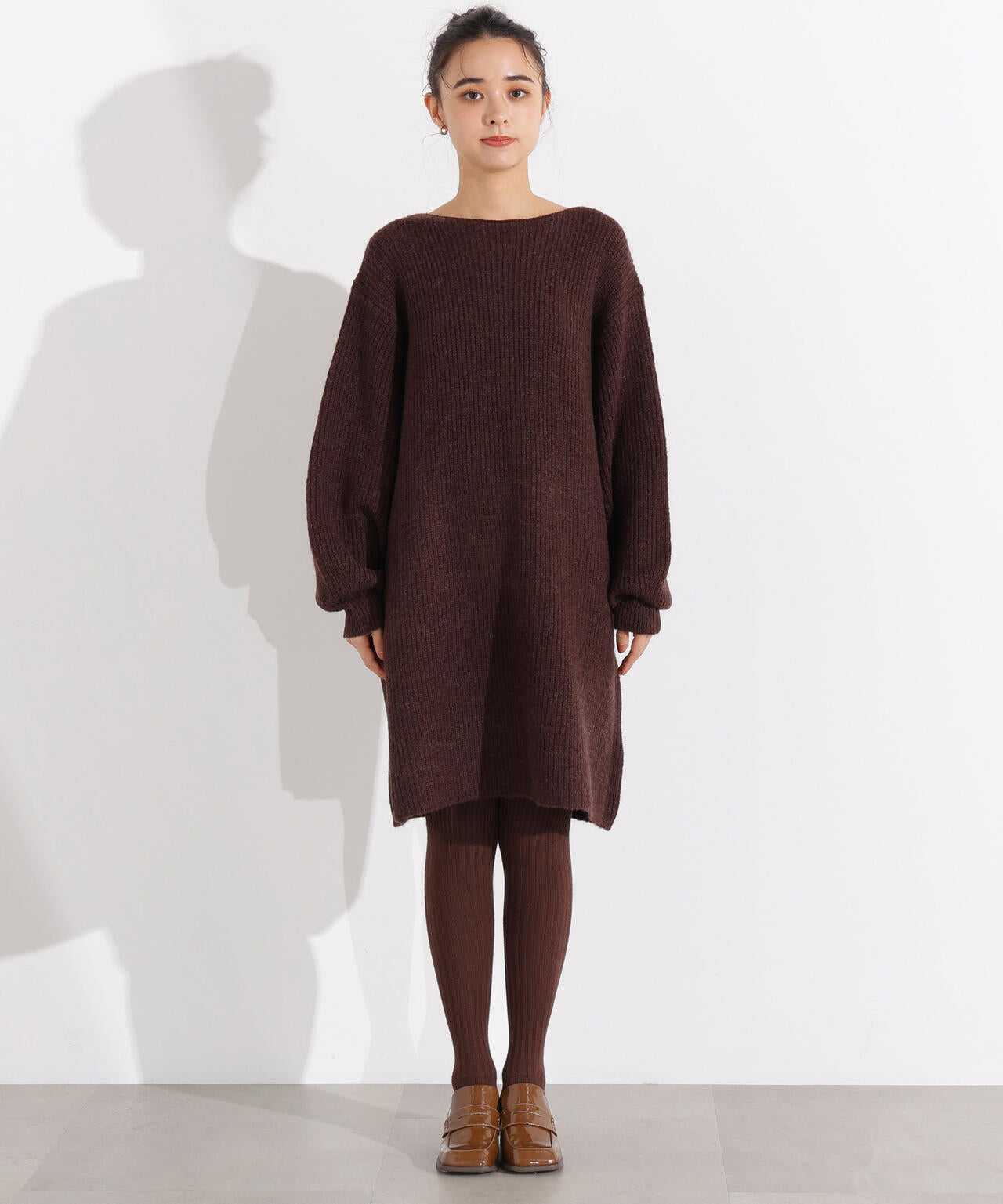 襟付ミニニットワンピース | N. Natural Beauty Basic*（エヌ