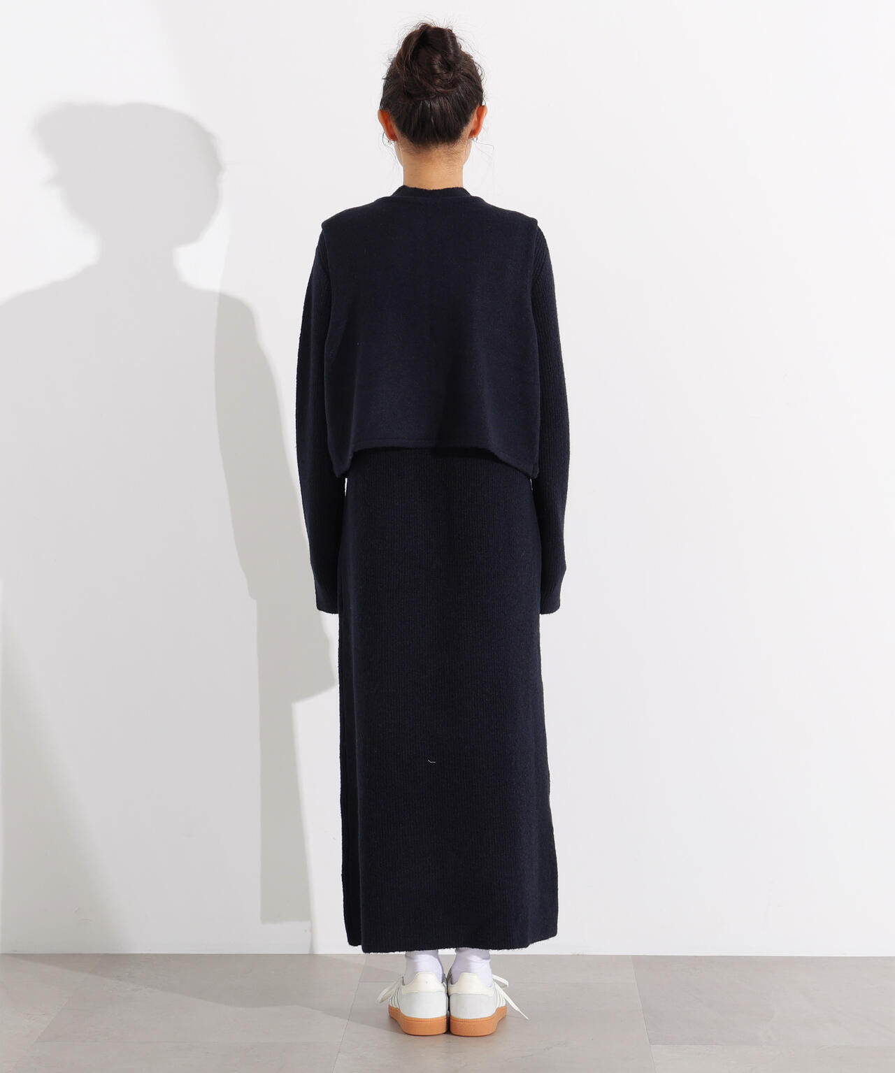 リボンニットアンサンブルワンピース